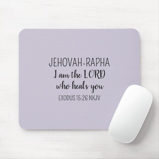 Lord Who Heals Light Purple Simple Christian Mousepad (Mit Mouse)