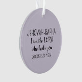 Lord Who Heals Light Purple Simple Christian` Ornament (Vorderseite)