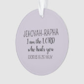 Lord Who Heals Light Purple Simple Christian` Ornament (Vorderseite)