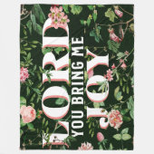 Lord You Bring Me Joy floral Christlich Fleecedecke (Vorderseite)