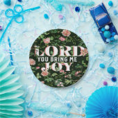 Lord You Bring Me Joy floral Christlich Pappteller (Party)