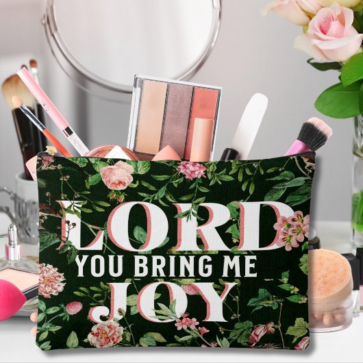 Lord You Bring Me Joy floral Christlich Zubehörtasche
