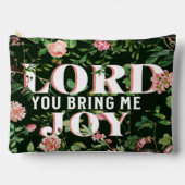 Lord You Bring Me Joy floral Christlich Zubehörtasche (Vorderseite)