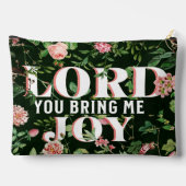 Lord You Bring Me Joy floral Christlich Zubehörtasche (Rückseite)