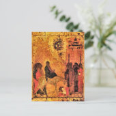 Lord's Entry in Jerusalem von Andrei Rublev Postkarte (Stehend Vorderseite)