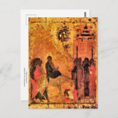 Lord's Entry in Jerusalem von Andrei Rublev Postkarte (Vorne/Hinten)