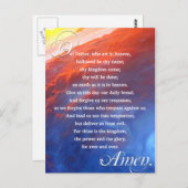 Lords Gebet Christlich Inspirational Spirituell Postkarte (Vorne/Hinten)
