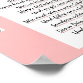 Lord's Gebet im Deutschen Poster (Ecke)