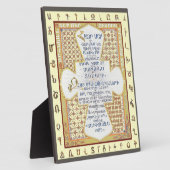 Lord's Gebet in ArmenianV1 (Hayr Mer) Fotoplatte (Seite)