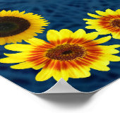 Lord's Gebet in einem Sonnenblumenrahmen Poster (Ecke)