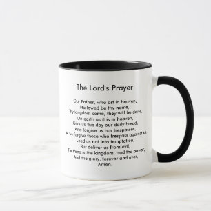 Lord's Gebet-Kaffee-Tasse Tasse