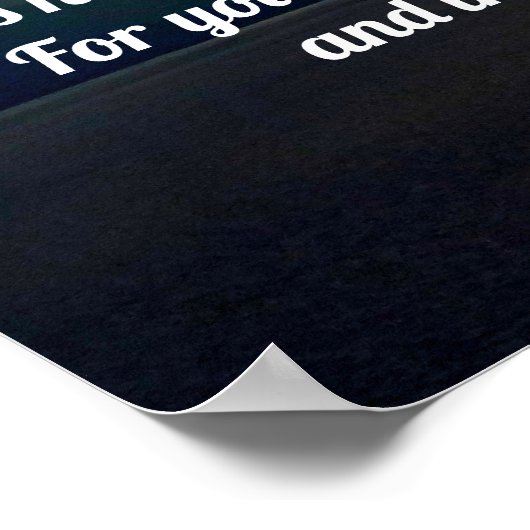 Lord's Gebet Landschaftlich Christlich Poster (Ecke)