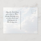 Lord's Gebet Matthew 6:9-10 Unser Vater, Postkarte (Rückseite)