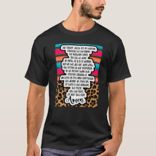 Lords Gebete Amen Christliche Frau Jesus Re T-Shirt