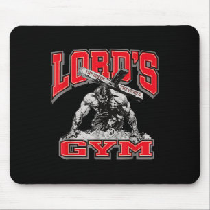 Lords Gym Bankdrücken Die Sünde Der Welt, Christus Mousepad