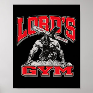 Lords Gym Bankdrücken Die Sünde Der Welt, Christus Poster