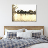 Lords Park Elgin Illinois Lagoon Pavillion der 189 Leinwanddruck (Insitu (Schlafzimmer))