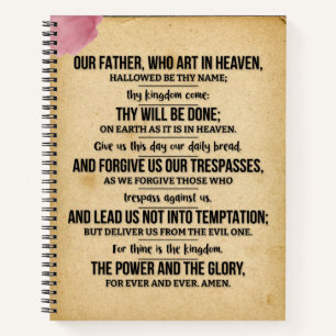 Lord's Prayer 8,5 x 8,5 Notebook Notizblock