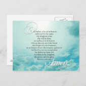 Lords Prayer Christian Spiritual Postkarte (Vorne/Hinten)