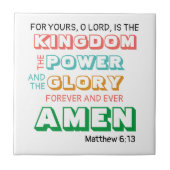 LORDS PRAYER Christlich Fliese (Vorderseite)