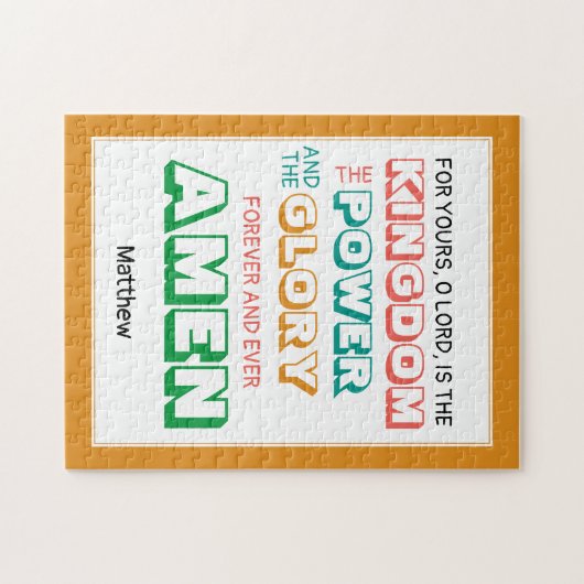 LORDS PRAYER Christlich Puzzle (Horizontal)