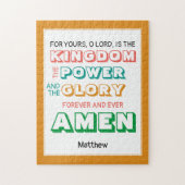 LORDS PRAYER Christlich Puzzle (Vertikal)