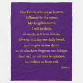 LORDS PRAYER FLEECEDECKE (Vorderseite)