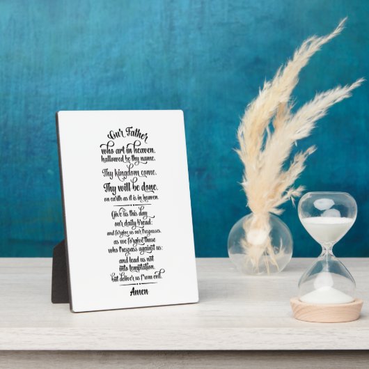 Lord's Prayer Fotoplatte (Seite)