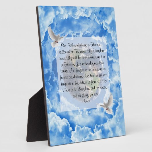 Lord's Prayer Fotoplatte (Seite)