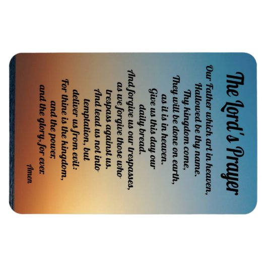 Lord's Prayer Kühlschrank Magnet (Horizontal)