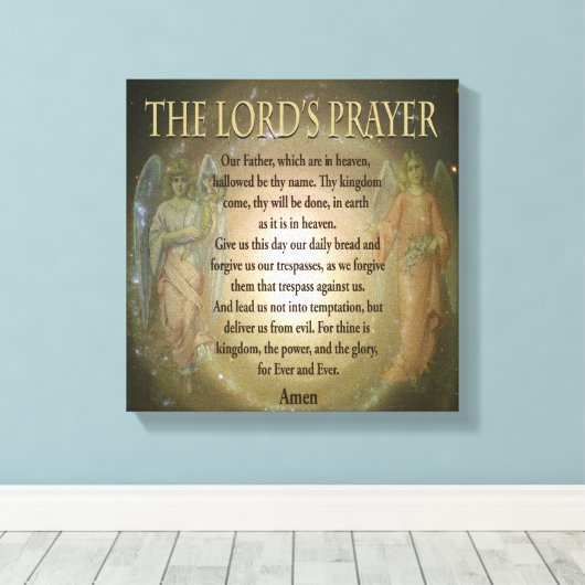 Lord's Prayer Leinwanddruck (Insitu (Holzboden))