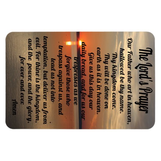 Lord's Prayer Magnet (Horizontal)