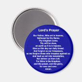 Lord's Prayer Magnet - Blau (Vorderseite/Rückseite)