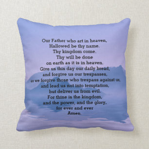 Lord's Prayer Mountain Kissen