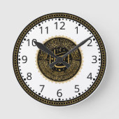Lord's Prayer Number - Arabische Kalligraphie Runde Wanduhr (Vorderseite)