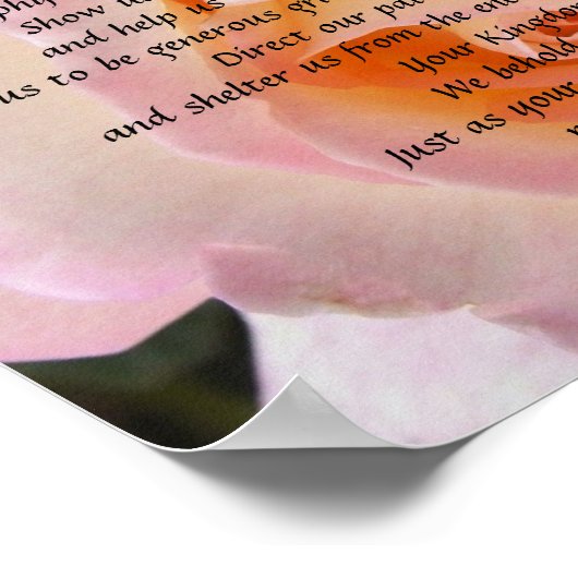 Lord's Prayer Poster (Ecke)