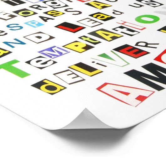 Lord's Prayer Poster (Ecke)