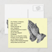 Lord's Prayer Postkarte (Vorne/Hinten)