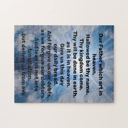 Lord's Prayer Puzzle (Horizontal)