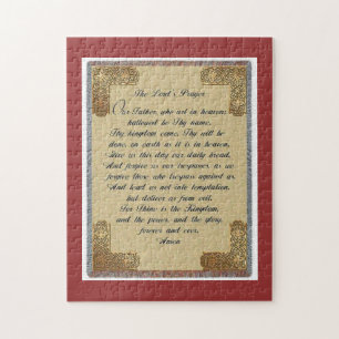Lords Prayer Puzzlespiel 18 x 14 Puzzle