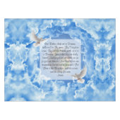 Lord's Prayer Tischdecke (Vorderseite (Horizontal))