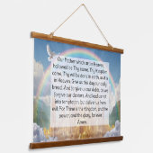 Lord's Prayer Wandteppich Mit Holzrahmen (Gewinkelt)