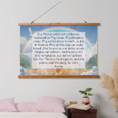 Lord's Prayer Wandteppich Mit Holzrahmen (Schlafzimmer)