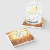 Lord's Segen Numbers 6:24-26 Bible Verse Steinuntersetzer (Seitenansicht)