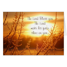 Lord's Segen, Nummern 6:24-26 Bibelkarte