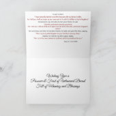 Lord's Supper: Christian Passover Card Karte (Innenseite)