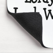 Lordy Lordy Blick Whos 40 Schwarzes Mousepad (Ecke)