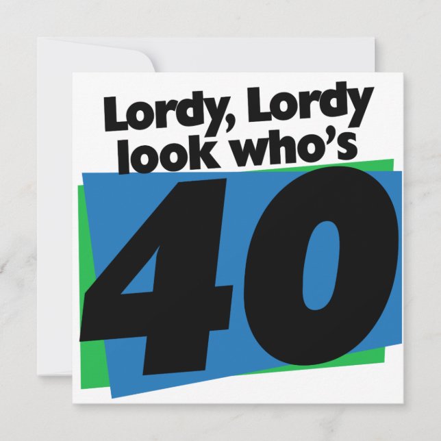 Lordy Lordy Look, 40 Jahre alt (Vorderseite)