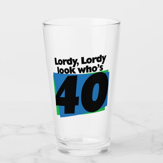 Lordy Lordy Look, 40 Jahre alt Glas (Vorderseite)