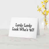 Lordy Lordy Look 40 Karte (Gelbe Blume)